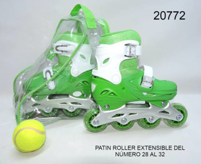 Imagen de PATIN ROLLER 28-32 CON ESTUCHE VERDE 8.24